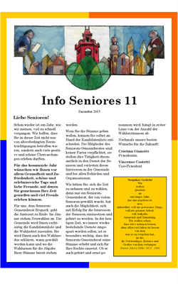 Info Seniores Nr. 11 - Dezember 2015