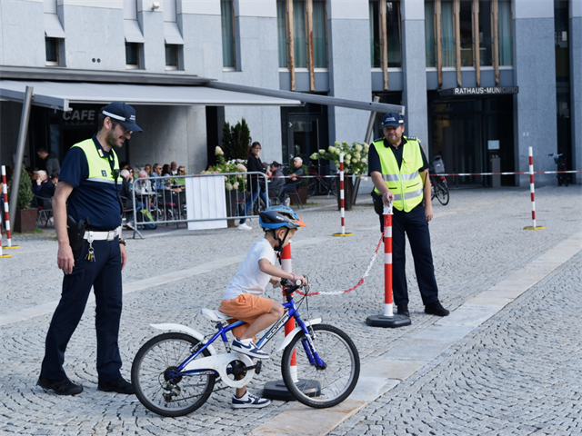 Fahrradparcours der Ortspolizei