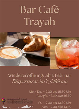 Wiedereröffnung  Cafè Trayah